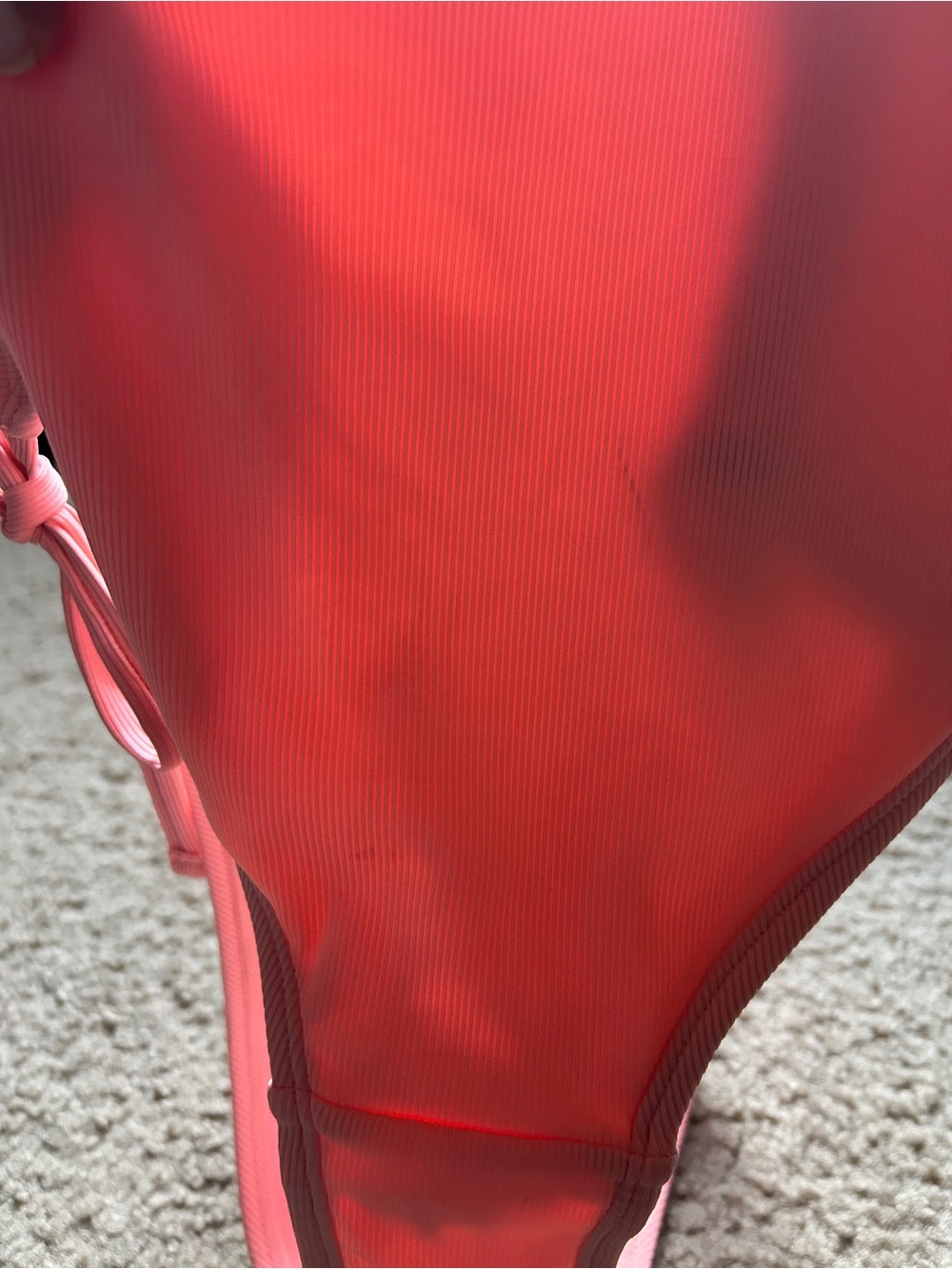 Shade & Shore Pink Ribbed Bikini Bottom - Picture 7 of 8